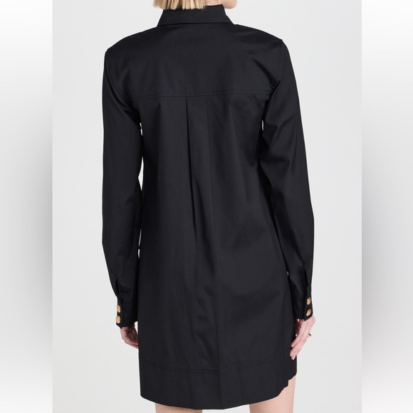 NWT Veronica Beard Black Gold Button Shirt Saude Dress - Picture 4 of 11